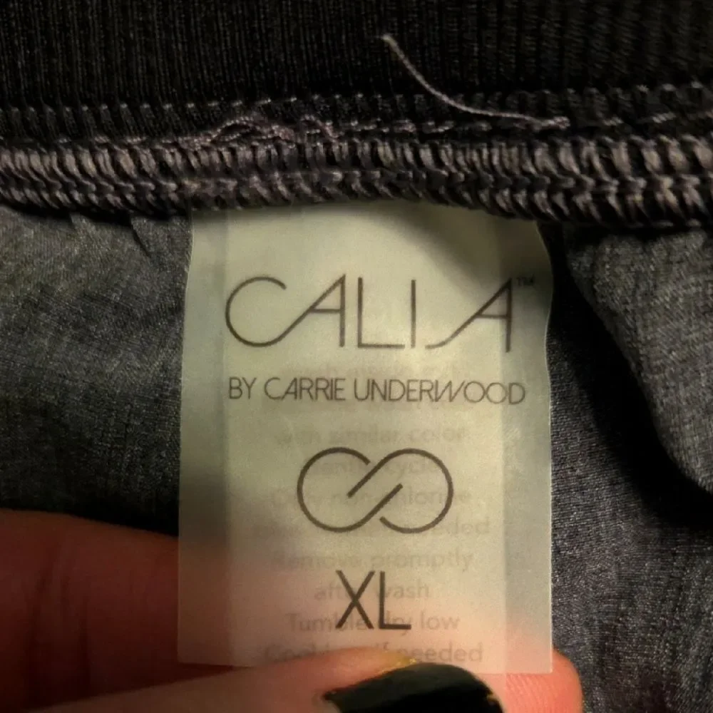 NEW CALIA Anywhere Cuff Shorts Gray Cavier Heather Womens‎ Size XL